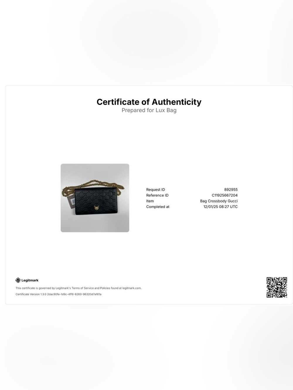 Authentic Guccissima Linea Cat Animalier Wallet On Chain- FREE COA - Picture 11 of 11